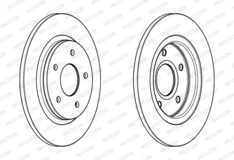 Диск тормозной FERODO DDF1808C (фото 1)