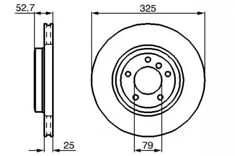 Диск тормозной BOSCH 0986478012