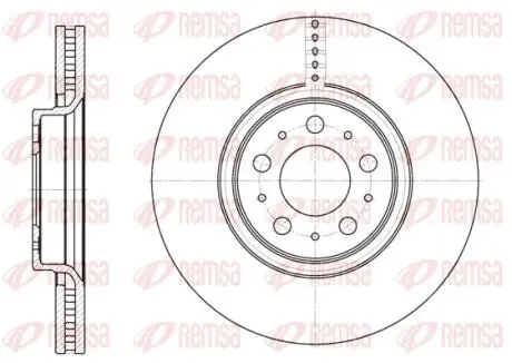 Диск тормозной REMSA 6866.10
