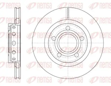 Диск гальмівний REMSA 6822.10