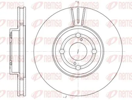 Диск тормозной REMSA 6703.10