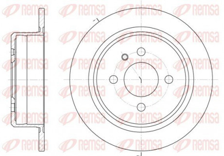 Диск тормозной REMSA 6197.00