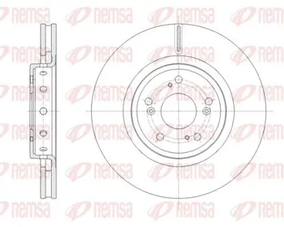 Диск тормозной REMSA 61658.10