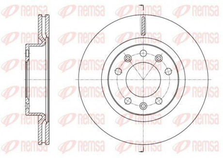 Диск гальмівний REMSA 61584.10