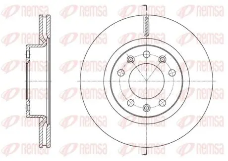 Диск тормозной REMSA 61584.10