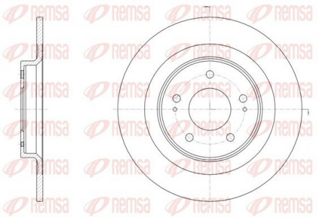 Диск гальмівний REMSA 61528.00