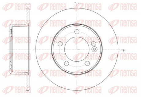 Диск гальмівний REMSA 61433.00