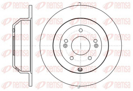 Диск гальмівний REMSA 61373.00