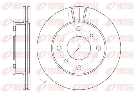 Диск тормозной REMSA 6113.10