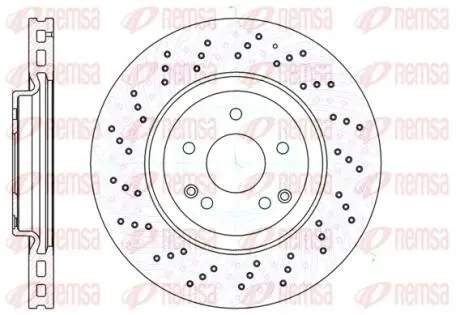 Диск гальмівний REMSA 61138.10