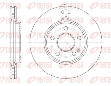 Диск гальмівний REMSA 61029.10