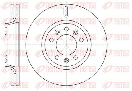 Диск гальмівний REMSA 61052.10