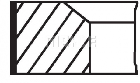 Кольца поршневые MAHLE MAHLE KNECHT 00140 N0