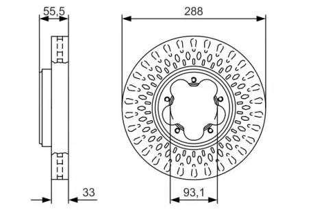 Диск тормозной BOSCH 0986479A49
