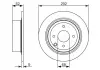 Диск тормозной BOSCH 0986479742