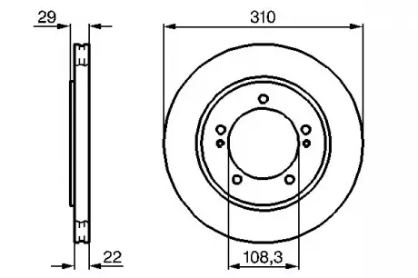 Диск тормозной BOSCH 0986478839