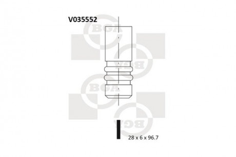 Клапан двигателя BGA V035552