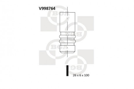 Клапан двигателя BGA V998764