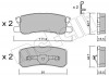 Комплект тормозных колодок с 4 шт. дисков Metelli 22-0400-0 (фото 1)