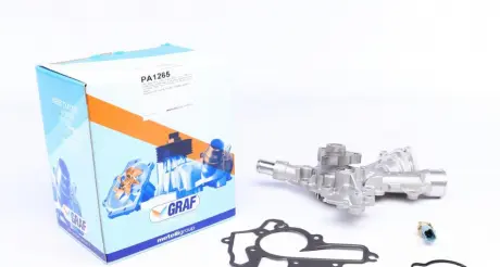 Помпа води Opel Astra G/H/Corsa C/D 1.2 16V/1.4 00-14/Combo 1.4 16V 05- (B/B) (8лоп) (з датчиком t) GRAF PA1265