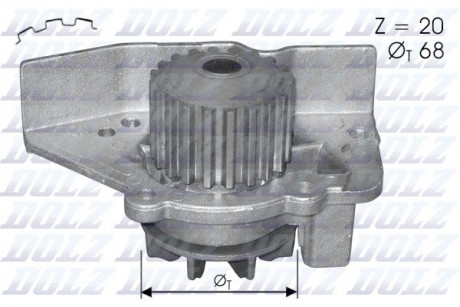 Помпа водяная DOLZ C118