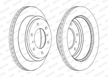 Гальмівний диск FERODO DDF1385C