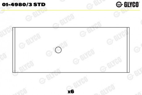 Вкладыши шатунные Glyco 01-4980/3 STD