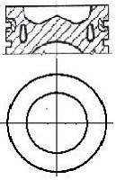 Поршень в комплекті на 1 циліндр, STD NURAL 8743230010