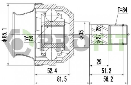 ШРУС PROFIT 2810-2030