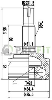 ШРУС PROFIT 2710-3023 (фото 1)
