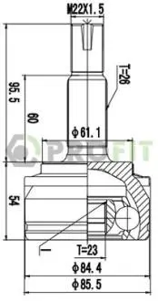 ШРУС PROFIT 2710-3023
