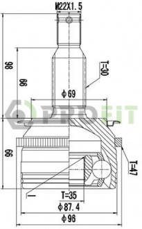 ШРУС PROFIT 2710-3027