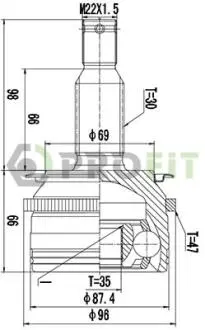 ШРУС PROFIT 2710-3027