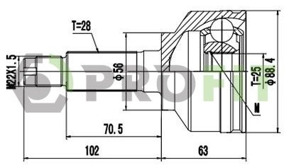 ШРУС PROFIT 2710-1654