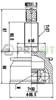 ШРУС PROFIT 2710-1084