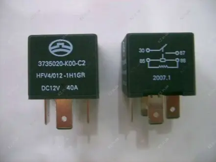Реле фар і паливного насоса 40А (4 контакти) Great Wall Deer / Hover / Safe Aftermarket 3735020-K00-C2