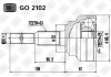 ШРУС зовнішній Astra 1.8 / 2.0 (98) (нар: 33 / вн: 25) Trialli GO 2102 (фото 2)