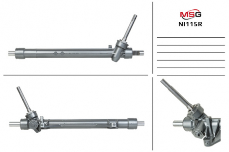 Рулевая рейка без ГУР восстановленная NISSAN LEAF 2010- MSG NI115R (фото 1)