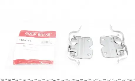 Монтажный компл..тормоз.колодки QUICK BRAKE 1091759