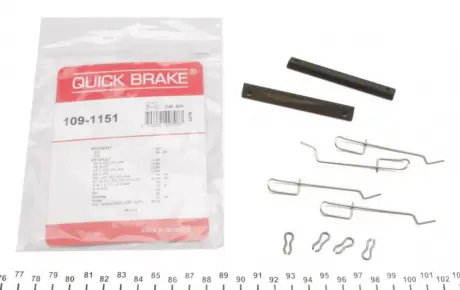 Монтажный компл..тормоз.колодки QUICK BRAKE 1091151