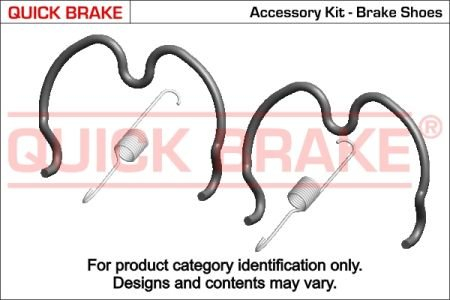 Р-к барабанных тормозов. колодок QUICK BRAKE 105-0837