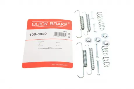 Р-к барабанных тормозов. колодок QUICK BRAKE 105-0020