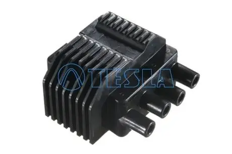 Катушка зажигания 4-х выводная Opel Astra, Corsa, Tigra, Vectra A, Vectra B 91-03, 1,2; 1,4; 1,6 Pin тип TESLA CL 200