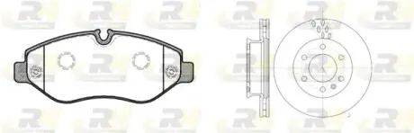 К-кт Sprinter06-: дискиколодкы ROADHOUSE 8124500 (фото 1)