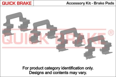 Р-к дисковых тормозов. колодок QUICK BRAKE 109-1742 (фото 1)