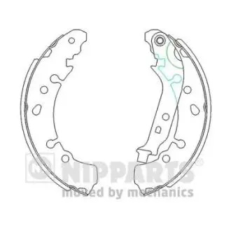 Тормозные колодки барабанные NIPPARTS N3502091