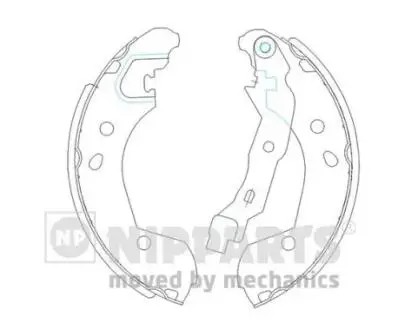 Гальмiвнi колодки барабаннi NIPPARTS J3501055