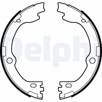 Тормозные колодки. барабанные Delphi LS2119