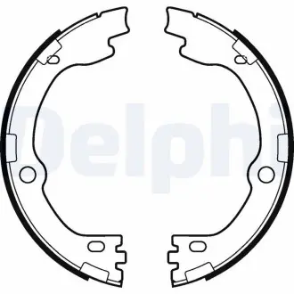 Тормозные колодки. барабанные Delphi LS2119