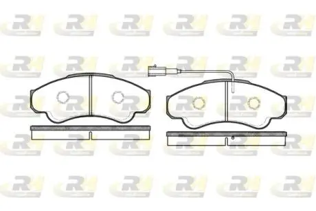 Тормозные колодки. к-кт. ROADHOUSE 295901